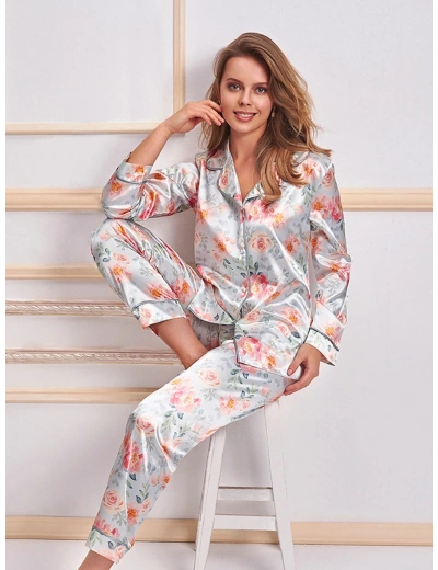 Nurteks 5654 Bayan Saten Pijama Takımı