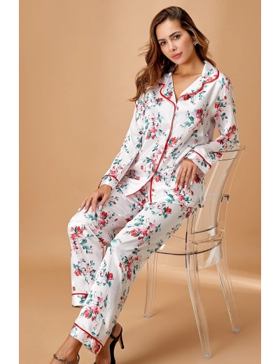 Nurteks 5654 Bayan Saten Pijama Takımı