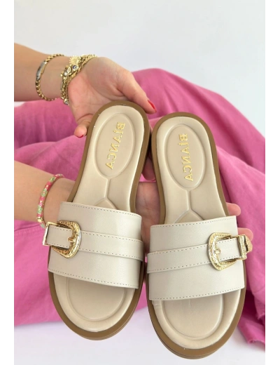 Orja Bej Cilt Terlik