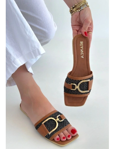 Pıer Siyah Cilt Terlik