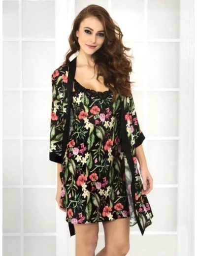 Pierre Cardin 4460 Kısa Sabahlık Gecelik Takım