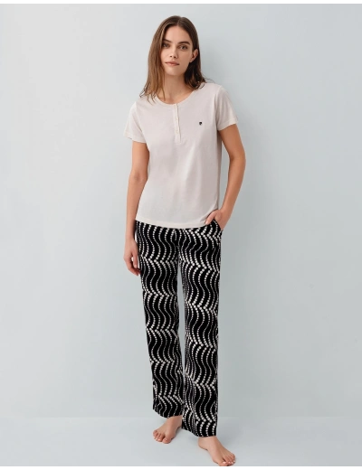 Pierre Cardin PC9165-S Kadın Kısa Kol Pijama Takımı
