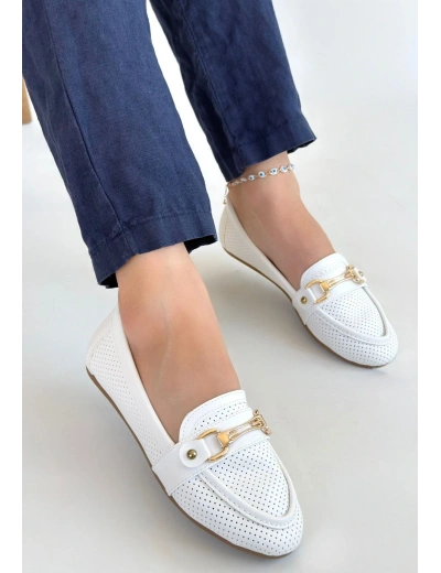 Rain Beyaz Cilt Babet Ayakkabı