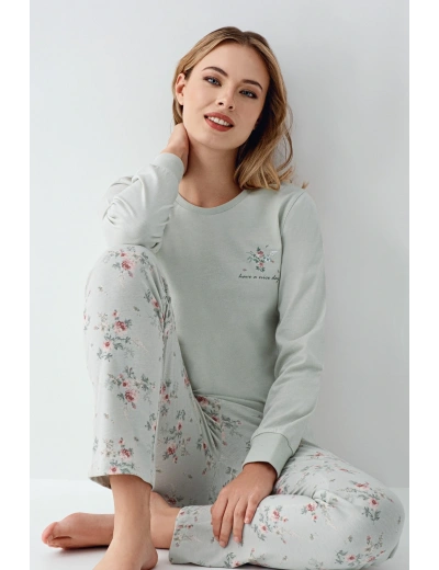 RolyPoly 3703-S Kadın Uzun Kol Pijama Takım