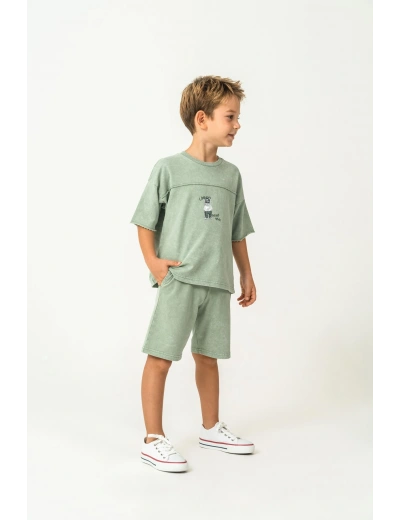 RolyPoly 3734-G Erkek Garson Bermuda Takım