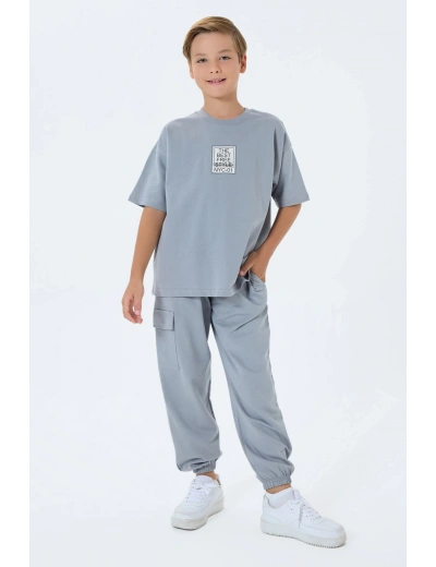 RolyPoly 3766-G Erkek Garson Kargo Pantolon İkili Takım