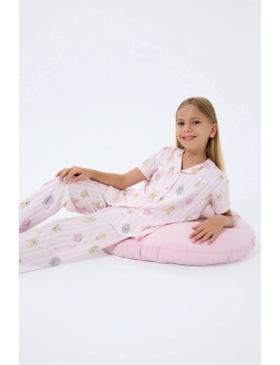 RolyPoly 3809-2 Kız Çocuk Kısa Kol Pijama Takımı