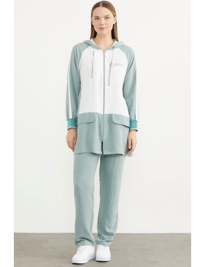 Sementa 76318 Fermuarlı Tunik Krep Takım