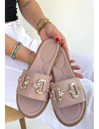 Toha Pudra Cilt Tokalı Terlik