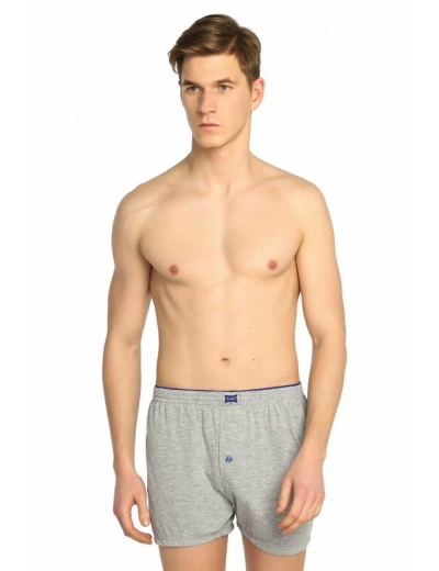 Tutku 0117 Erkek Penye Düz Boxer