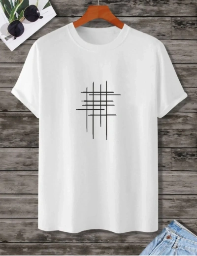 Kadın Baskılı Oversize T-Shirt - Beyaz