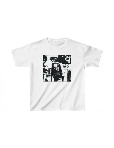 Unisex Çocuk Baskılı T-Shirt - Beyaz