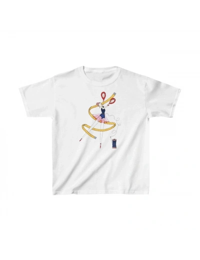 Unisex Çocuk Baskılı T-Shirt - Beyaz