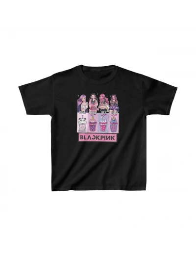 Unisex Çocuk Baskılı T-Shirt - Siyah
