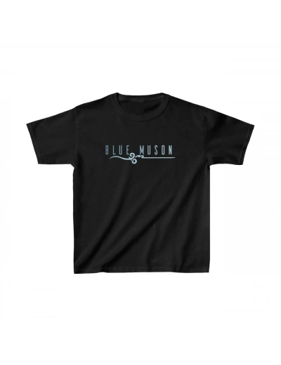 Unisex Çocuk Baskılı T-Shirt - Siyah