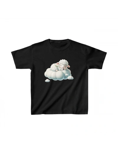 Unisex Çocuk Baskılı T-Shirt - Siyah