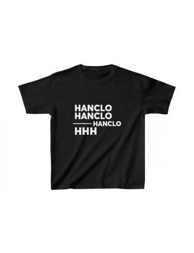 Unisex Çocuk Baskılı T-Shirt - Siyah