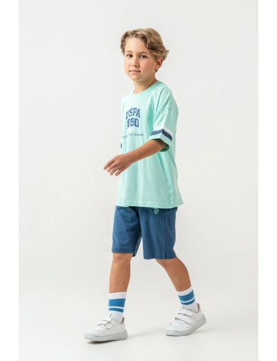 US Polo 2414-4 Erkek Çocuk Bermuda Takım