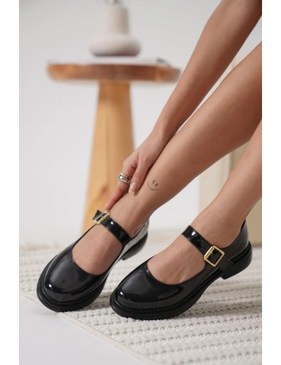 Yokox Siyah Rugan Oxford Ayakkabı