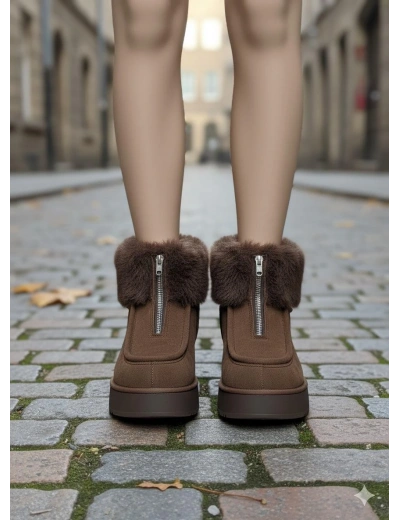 Zinya Kahverengi Süet Bot