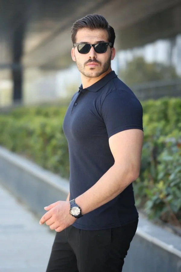 Erkek Kısa Kollu Yakalı Tişört