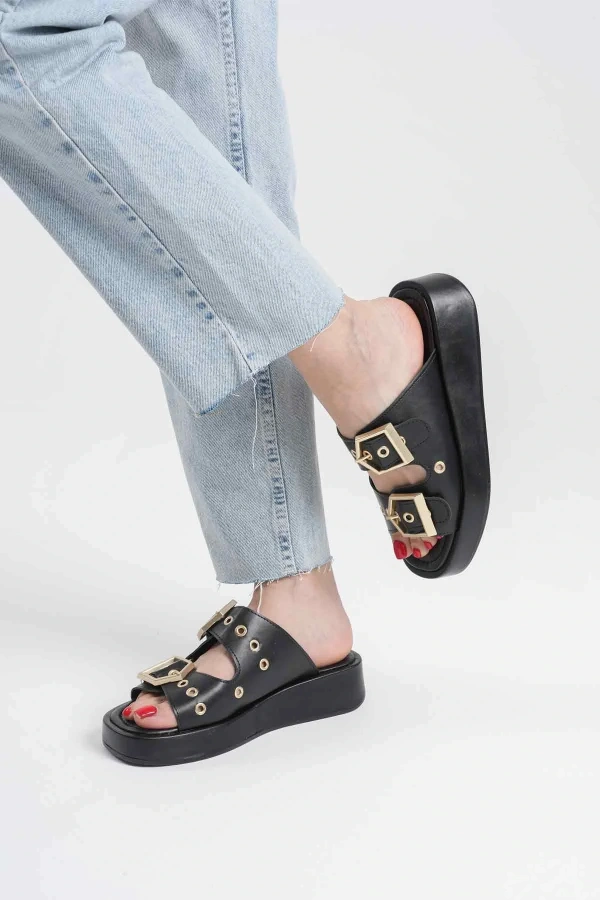 Glos Siyah Cilt Terlik