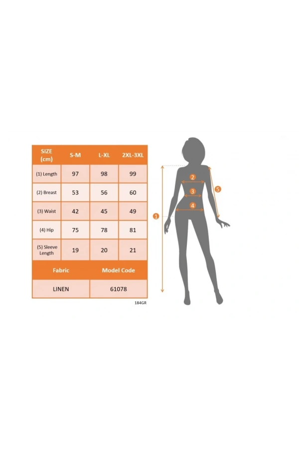 Kadın Kısa Kollu V Yakalı Pile Detay Keten Elbise