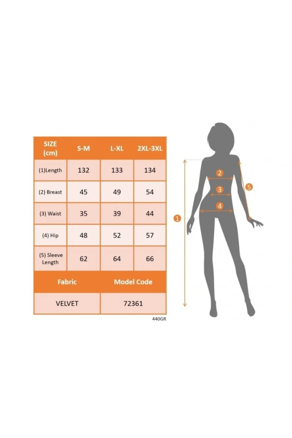 Kadın Uzun Kollu Kruvaze Yaka önünden çapraz Detaylı Uzun Kadife Elbise