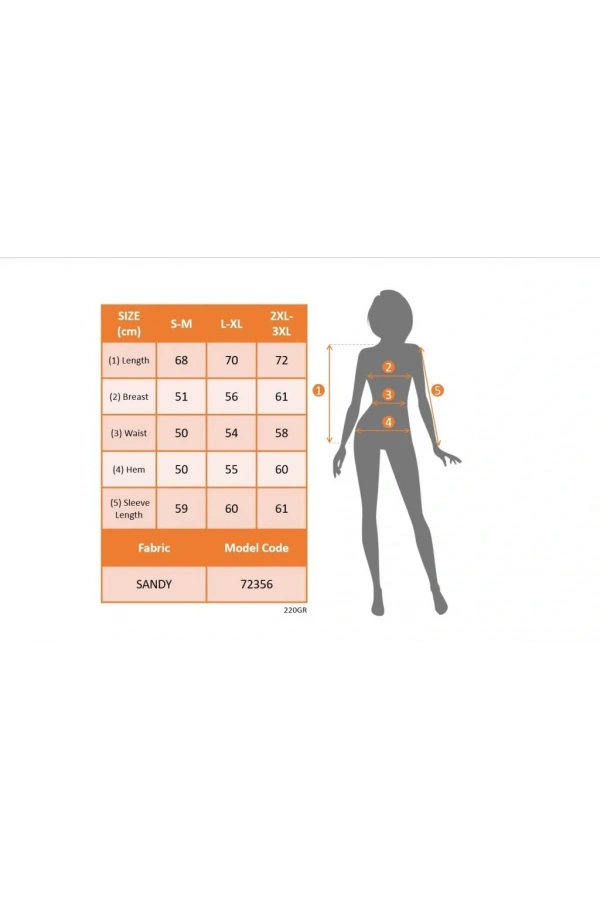 Kadın Uzun Kollu V Yakalı Omuzlardan Açık Sandy Bluz