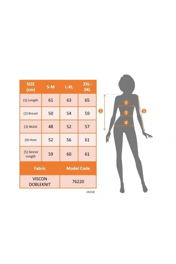 Kadın Uzun Kollu V Yakalı Viskon Iki Iplik Bluz