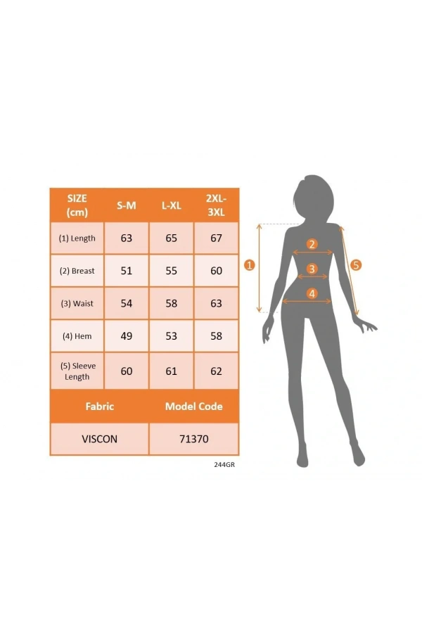 Kadın Uzun Kollu Yuvarlak Yakalı Viskon Bluz
