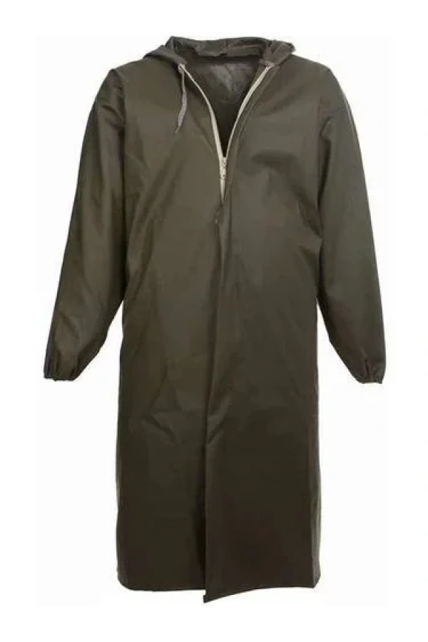 Liman, Avci, Balıkçı, Kurye Kapüşonlu Pardösü Yağmurluk - Haki