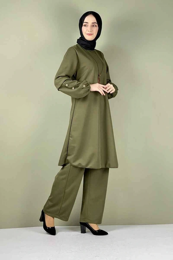 Moda Çizgi Büyük Beden Tesettür Takım