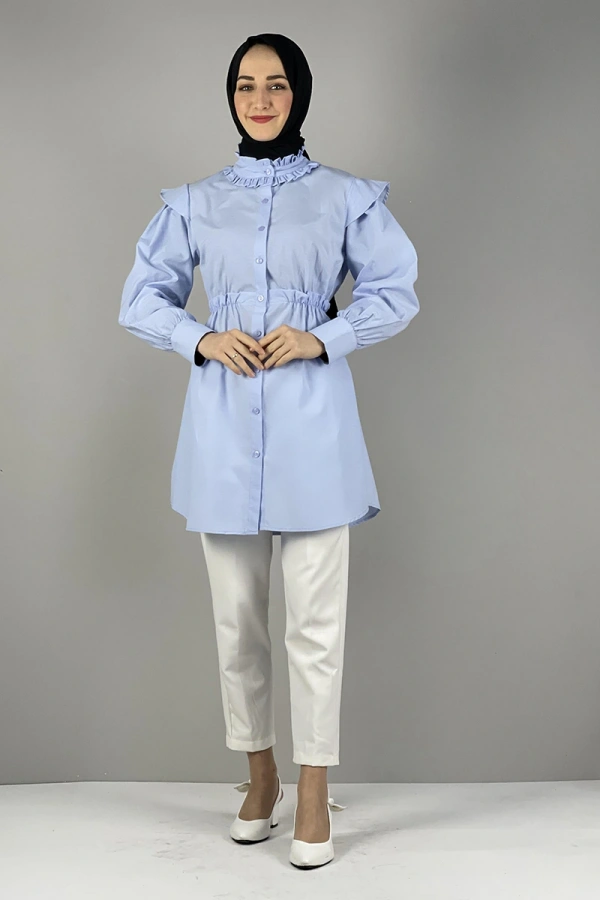 Moda Çizgi Desenli Tunik