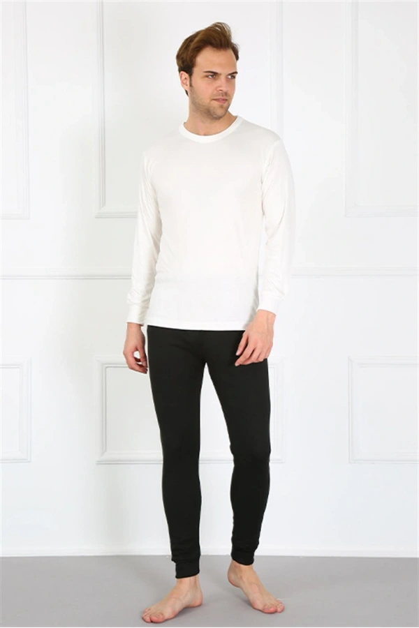 Moda Çizgi Erkek Pamuk Lacivert Tek Alt İçlik 19102