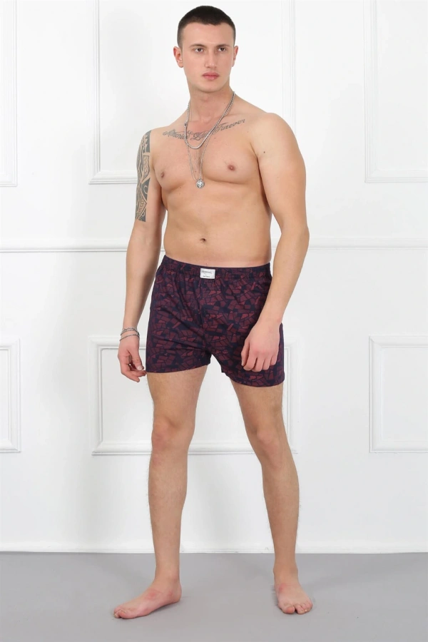 Moda Çizgi Erkek Penye Boxer 40091