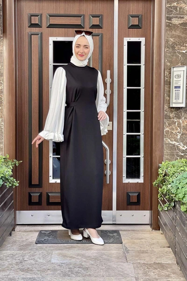 Moda Çizgi Tesettür Elbise