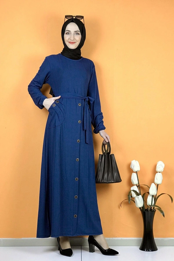 Moda Çizgi Tesettür Elbise