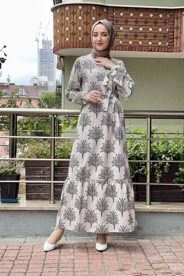 Moda Çizgi Tesettür Elbise