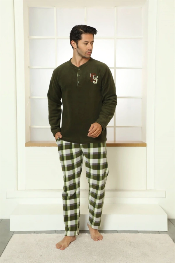 Moda Çizgi WelSoft Polar Erkek Pijama Takımı 6795
