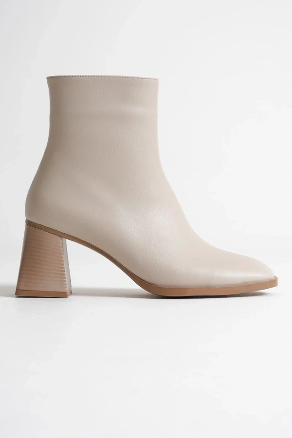 Ornela Kadın Bej Topuklu Bot