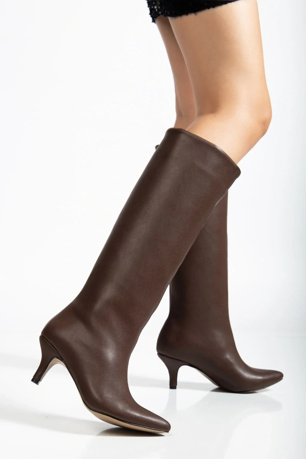 SYT-2025 Açık Kahve Günlük Kadın Çizme