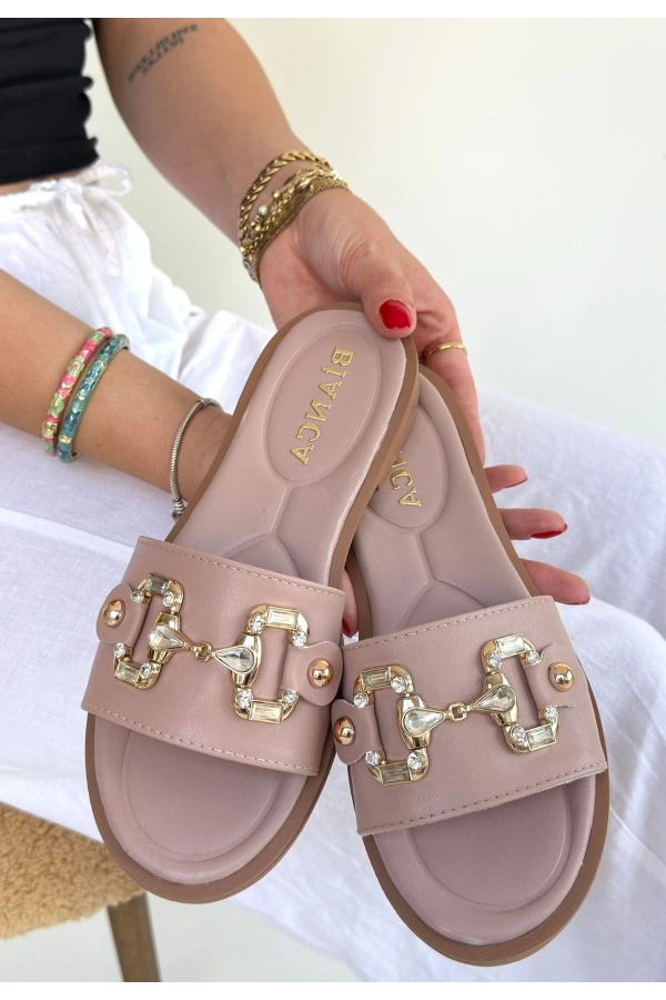 Toha Pudra Cilt Tokalı Terlik