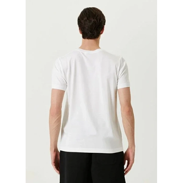 ERKEK  Tişört Basic Bisiklet Yaka Regular Kısa kol T-Shirt - Beyaz