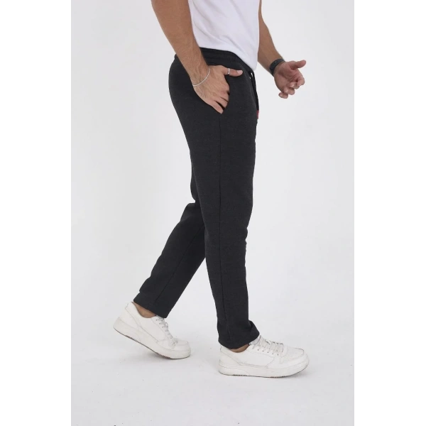 Erkek Üç İplik Basic Eşofman Pantolon - Antrasit
