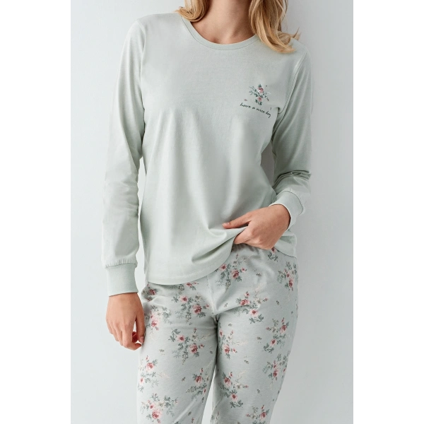 RolyPoly 3703-S Kadın Uzun Kol Pijama Takım