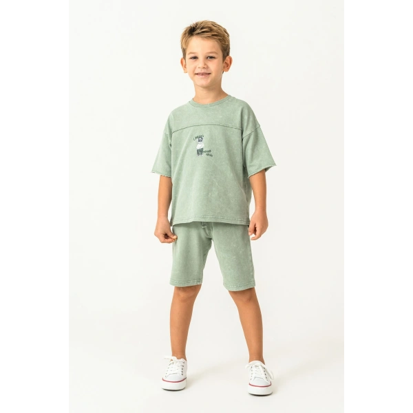 RolyPoly 3734-G Erkek Garson Bermuda Takım