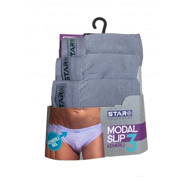 Star 109 Erkek 3lü Modal Slip