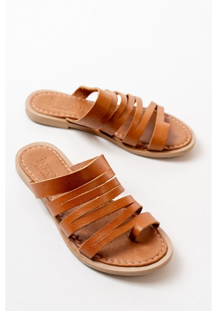 169-082 Taba Ortopedik Hakiki Deri Kadın Terlik