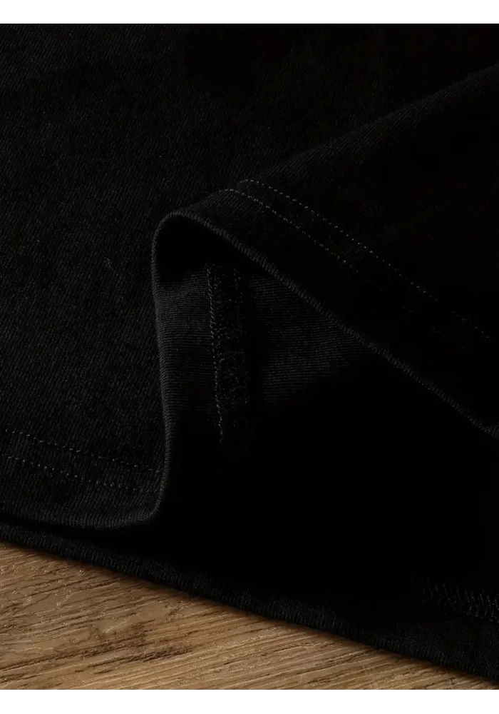 Kadın Penye Compack Ayı Baskılı Bisiklet Yaka Kısa Kol T-shirt - Siyah